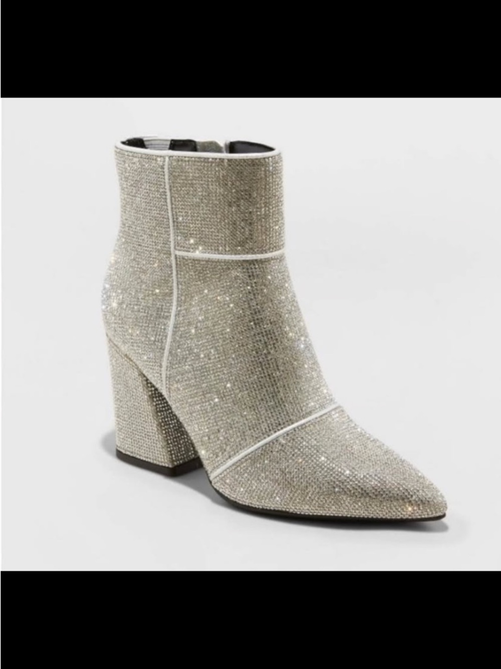 a new day Silver Crystal Embellished Ankle Boots